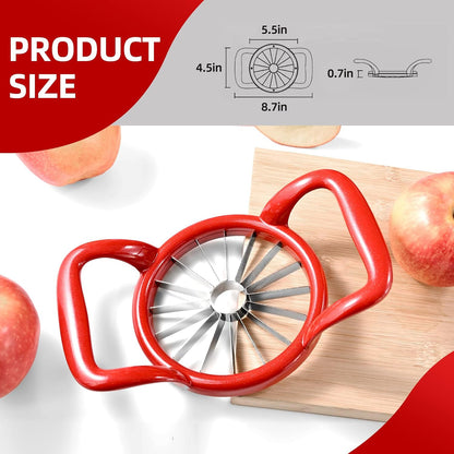 5.5 Inch Extra Large 16-Slice Apple Corer, Heavy Duty Divider Wedger Cutter