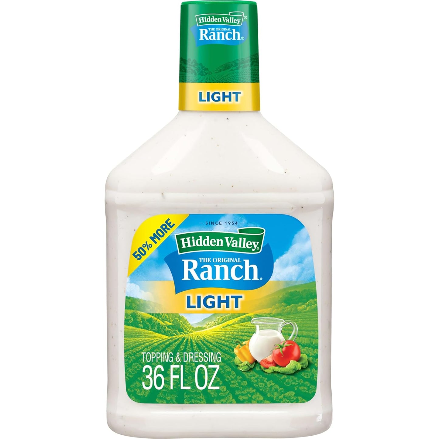 Original Ranch Light Topping and Dressing, Gluten Free, 36 Ounce Bottle (Package May Vary)