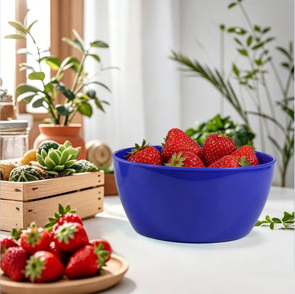 4-Piece Classic Plastic Bowls with Lids, – 8/16/24/32oz Nesting Plastic Small Mixing Bowl Set for Mixing, Baking, Prepping, Cooking and Serving Food, Microwave and Dishwasher Safe