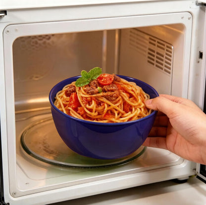 4-Piece Classic Plastic Bowls with Lids, – 8/16/24/32oz Nesting Plastic Small Mixing Bowl Set for Mixing, Baking, Prepping, Cooking and Serving Food, Microwave and Dishwasher Safe