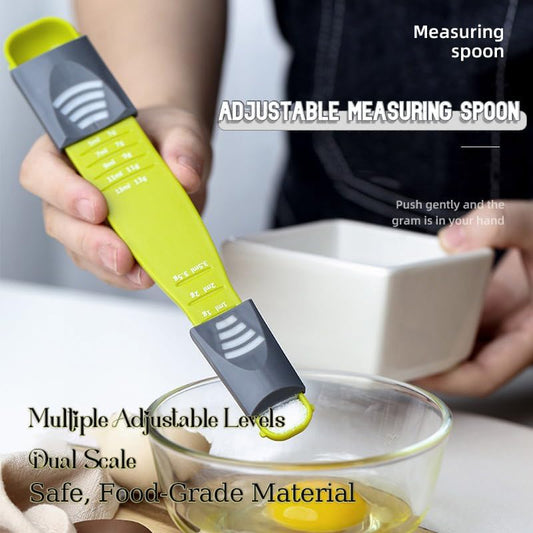 Adjustable Measuring Spoon – 1g-13g & 1ml-13ml Precision Measuring Tool for Baking, Cooking, Meal Prep & Baby Formula – BPA-Free Kitchen Gadget