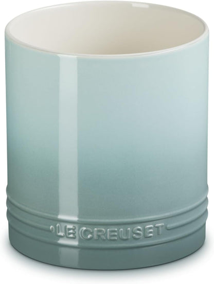 Stoneware Signature Straight Wall Utensil Crock, 1 qt., Sea Salt