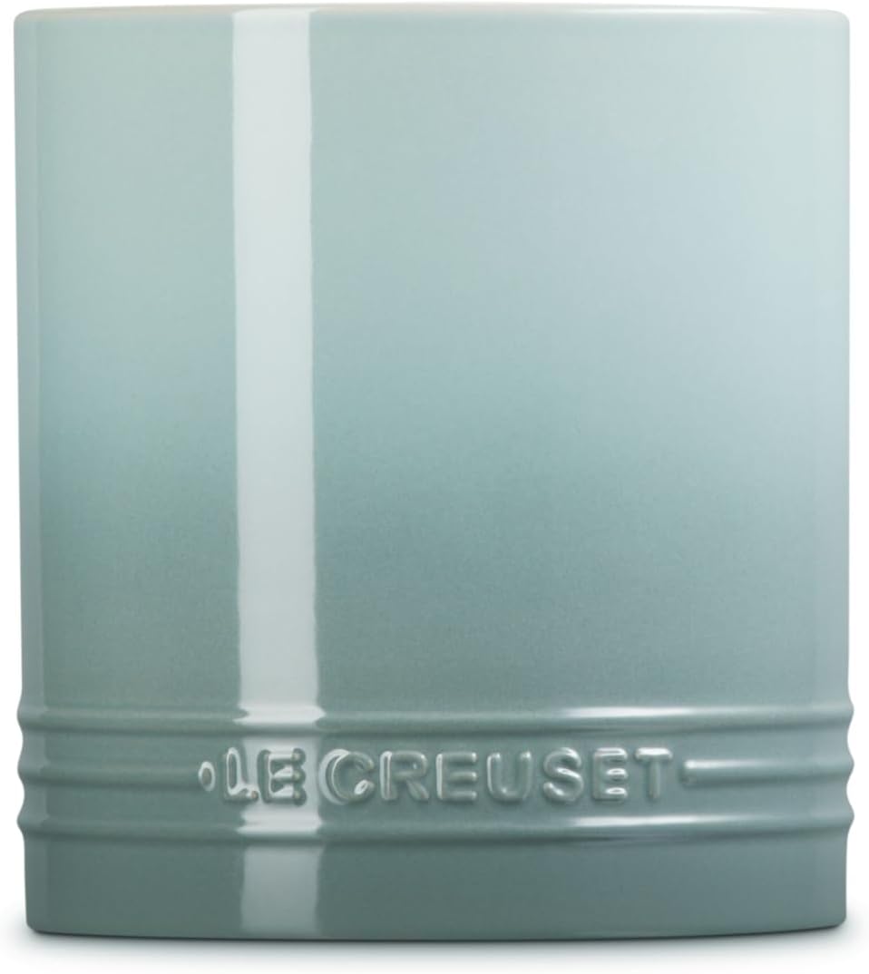 Stoneware Signature Straight Wall Utensil Crock, 1 qt., Sea Salt