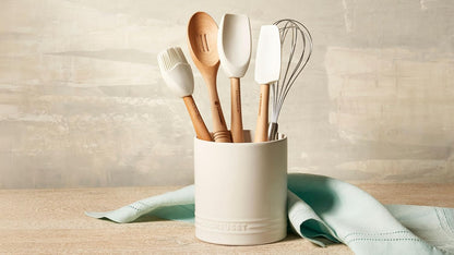 Stoneware Signature Straight Wall Utensil Crock, 1 qt., Sea Salt