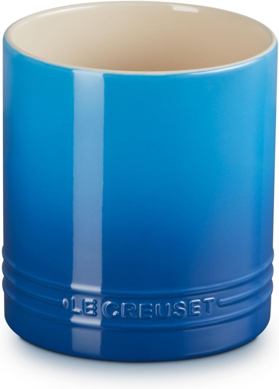 Stoneware Signature Straight Wall Utensil Crock, 1 qt., Sea Salt