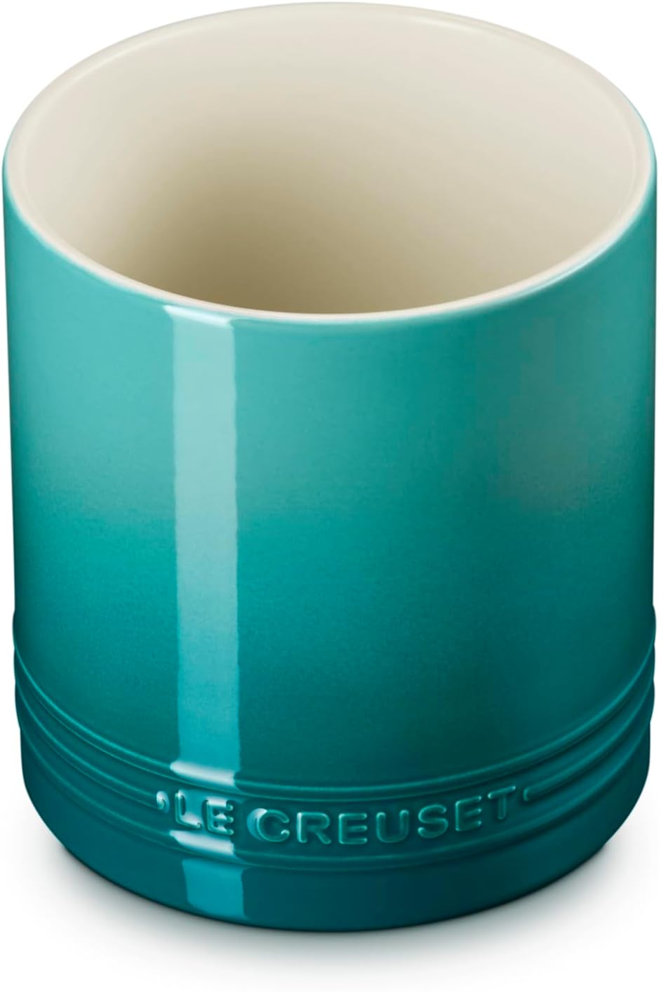 Stoneware Signature Straight Wall Utensil Crock, 1 qt., Sea Salt