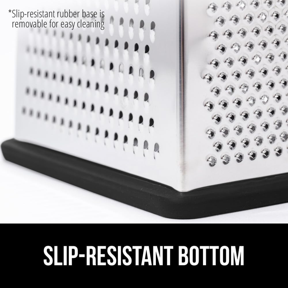 ® XL 4-Sided Stainless Steel BPA-Free Cheese Grater, Black