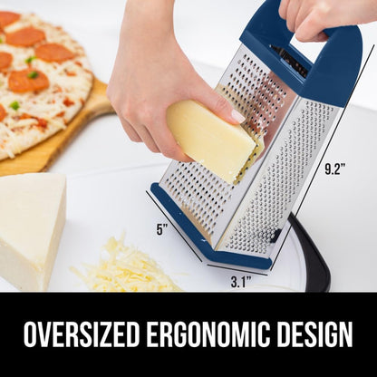 ® XL 4-Sided Stainless Steel BPA-Free Cheese Grater, Black