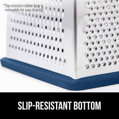 ® XL 4-Sided Stainless Steel BPA-Free Cheese Grater, Black