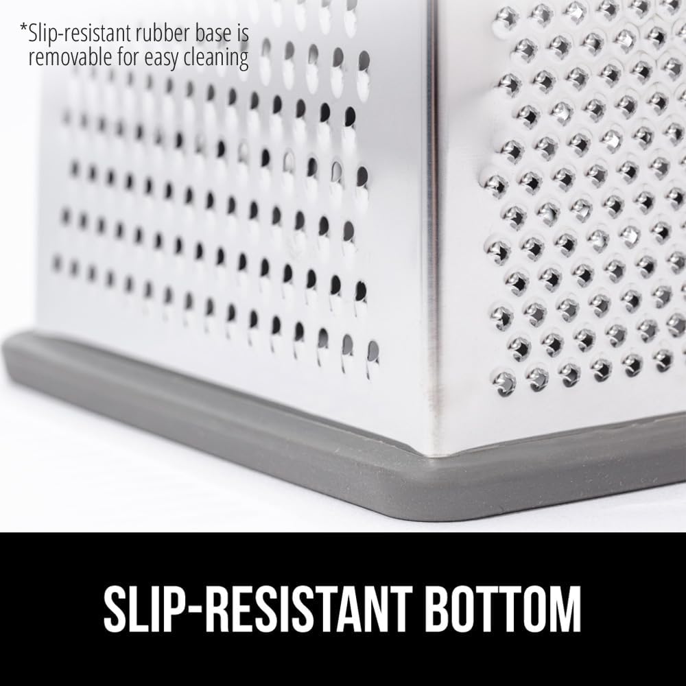 ® XL 4-Sided Stainless Steel BPA-Free Cheese Grater, Black