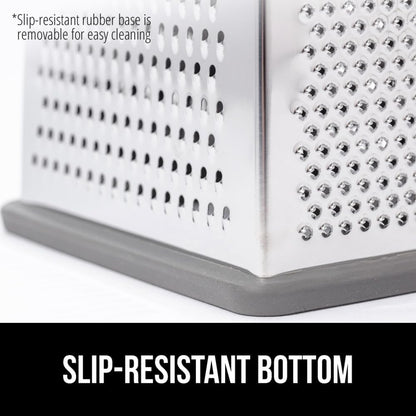 ® XL 4-Sided Stainless Steel BPA-Free Cheese Grater, Black
