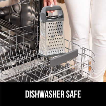 ® XL 4-Sided Stainless Steel BPA-Free Cheese Grater, Black