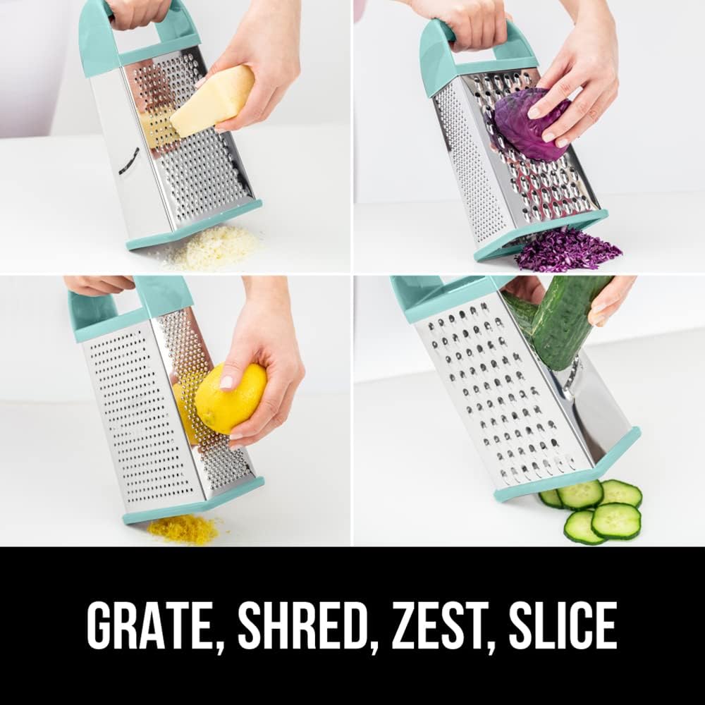 ® XL 4-Sided Stainless Steel BPA-Free Cheese Grater, Black