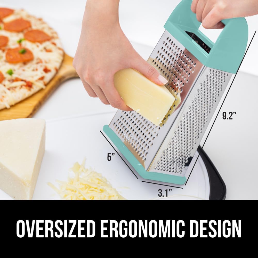 ® XL 4-Sided Stainless Steel BPA-Free Cheese Grater, Black