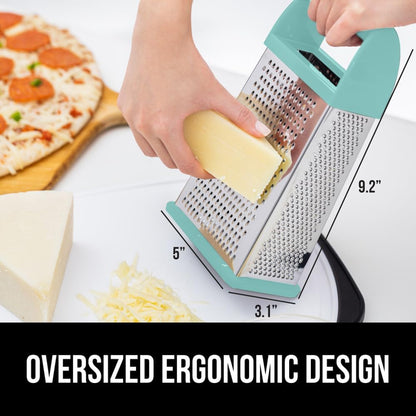 ® XL 4-Sided Stainless Steel BPA-Free Cheese Grater, Black
