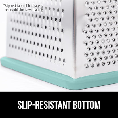 ® XL 4-Sided Stainless Steel BPA-Free Cheese Grater, Black