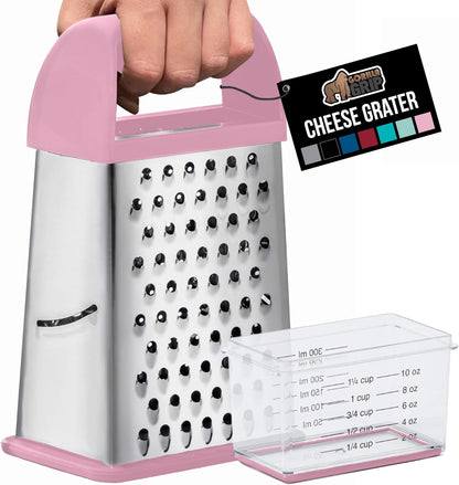 ® XL 4-Sided Stainless Steel BPA-Free Cheese Grater, Black