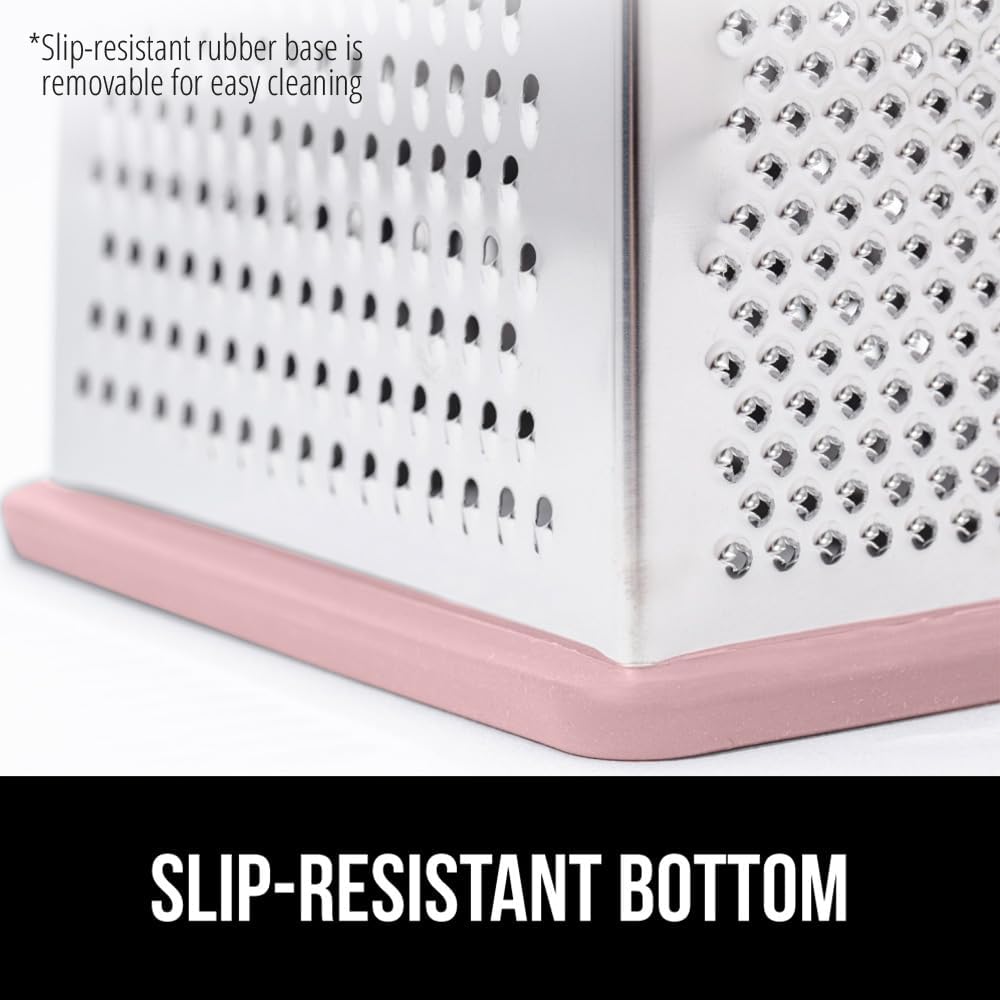 ® XL 4-Sided Stainless Steel BPA-Free Cheese Grater, Black