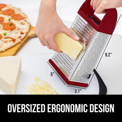 ® XL 4-Sided Stainless Steel BPA-Free Cheese Grater, Black
