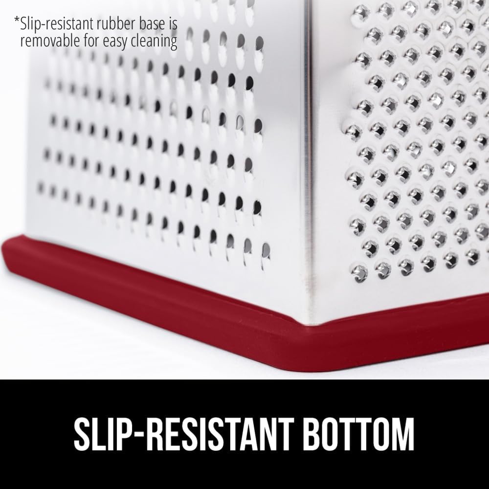 ® XL 4-Sided Stainless Steel BPA-Free Cheese Grater, Black