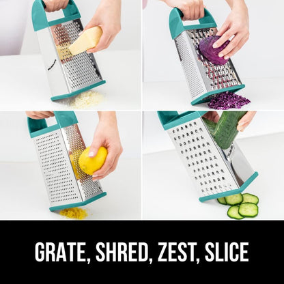 ® XL 4-Sided Stainless Steel BPA-Free Cheese Grater, Black
