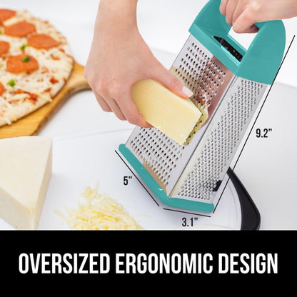 ® XL 4-Sided Stainless Steel BPA-Free Cheese Grater, Black