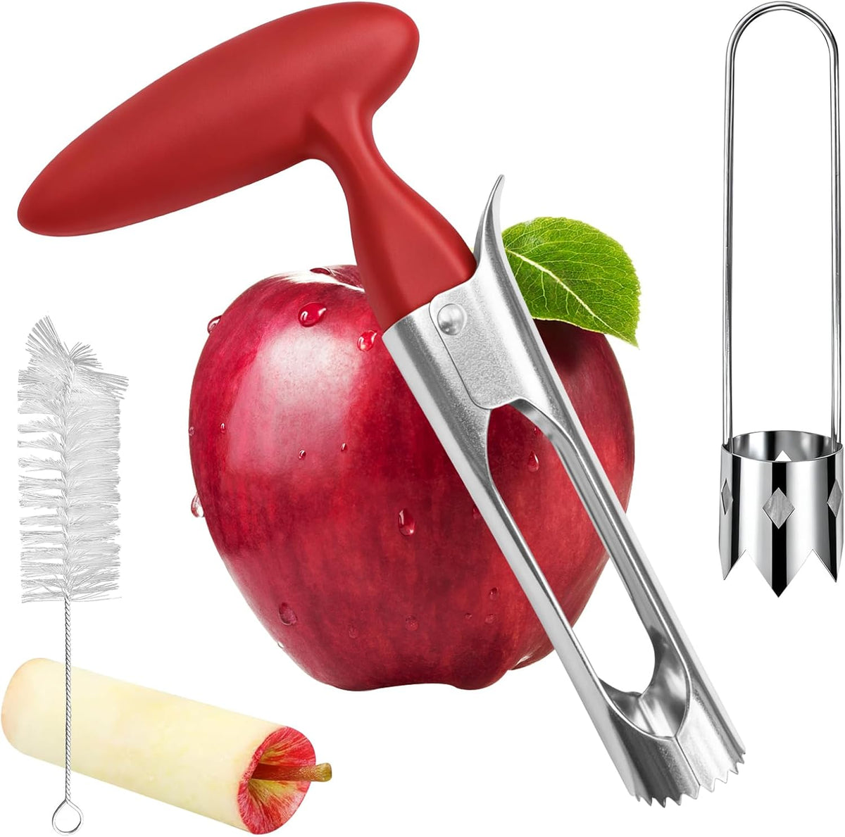 2 Pcs Fruits and Vegetables Corer, Stainless Steel Core Remover Tool