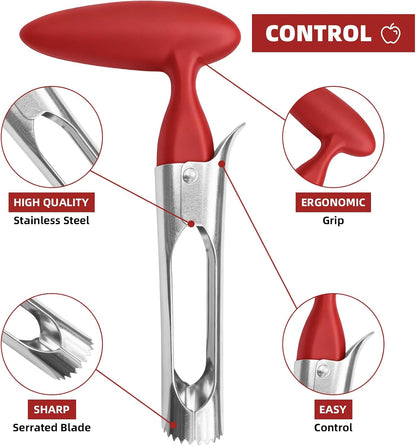 2 Pcs Fruits and Vegetables Corer, Stainless Steel Core Remover Tool
