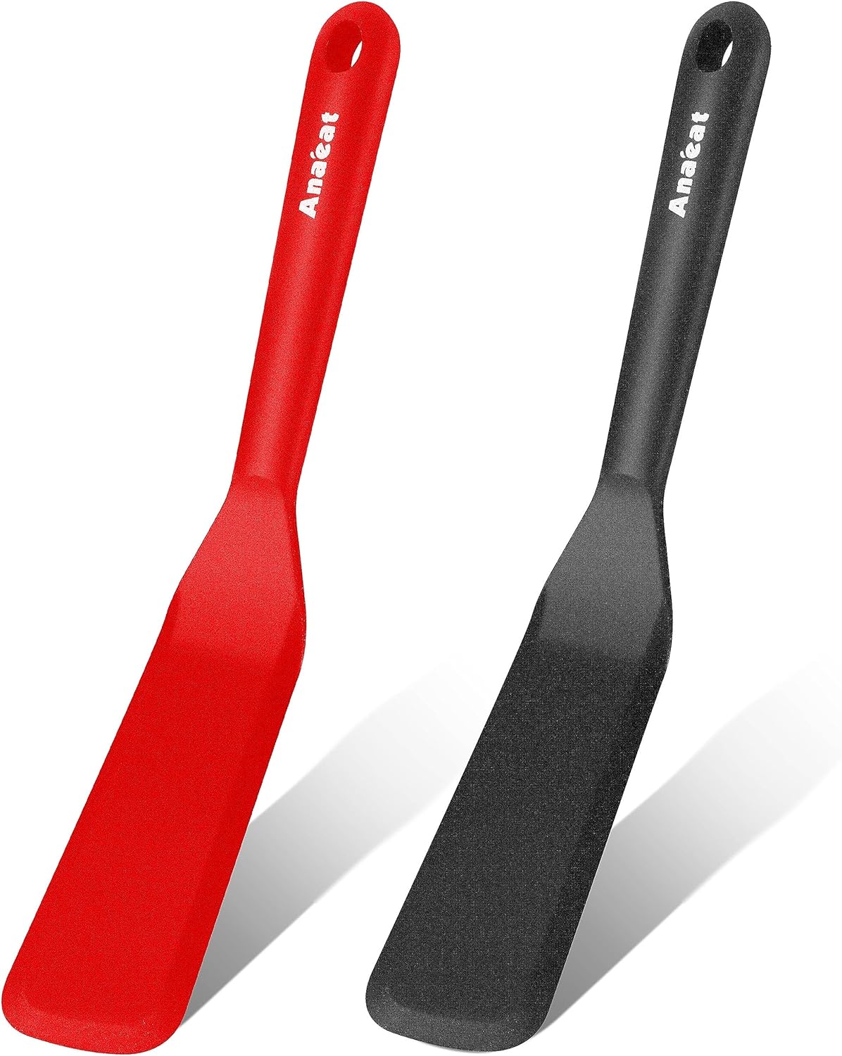 Silicone Spatula Set of 5 - Seamless One-Pieces Design, Non-Stick Rubber Spatulas Kitchen Scraper Flexible for Easy Baking, Cooking, Scraping & Mixing, Heat Resistant & Dishwasher Safe