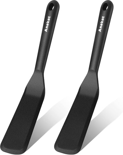 Silicone Spatula Set of 5 - Seamless One-Pieces Design, Non-Stick Rubber Spatulas Kitchen Scraper Flexible for Easy Baking, Cooking, Scraping & Mixing, Heat Resistant & Dishwasher Safe