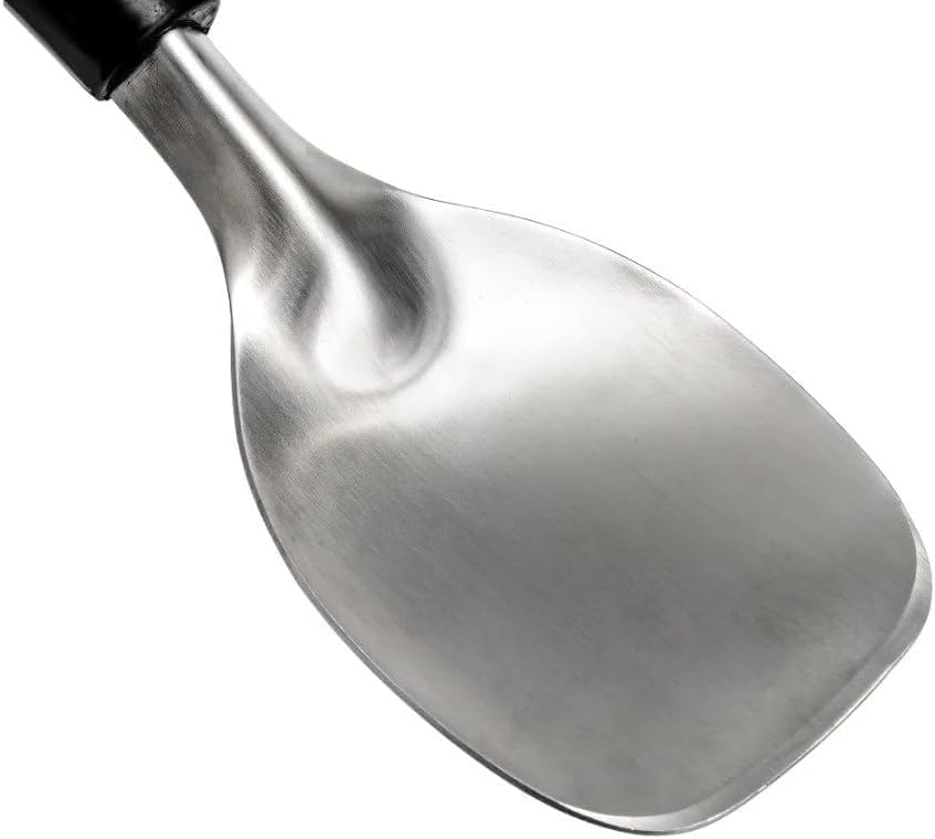 Heavy Duty Ice Cream Spade Scoop with Non-Slip Handle - Stainless Steel Ice Cream Spoon Paddle Perfect for Scooping and Serving Hard Frozen Treats