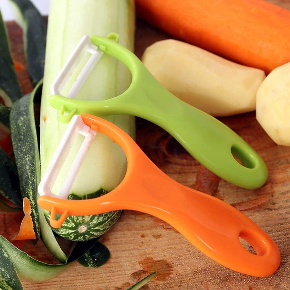 Peelers Grate and Julienne - Fruit and Vegetable Peeler Set Quickly Peels Apple, Potato, Corn, Ginger, Citrus, Avocado, Mango and More