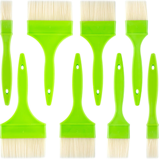 8 Pcs Pastry Brush - Cooking Grease Brush, Food Brushes For Baking/Grilling/Spreading Marinades/Butter/Sauces/Eggs, Durable Kitchen Culinary Utensil