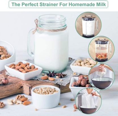Nut Milk Bag Reusable Food Strainer Nut Bag(12×12 in)
