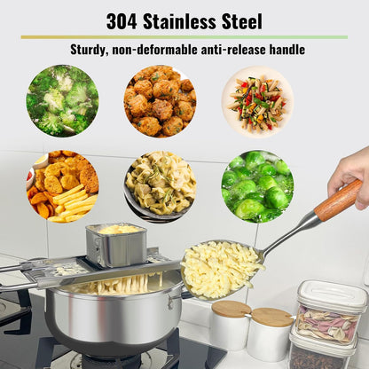 Stainless Steel Spaetzle Maker & Strainer Set for 30CM Pots