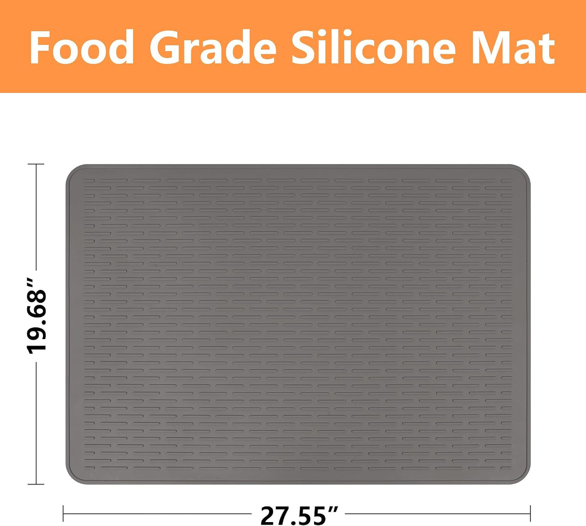 Stove Top Cover for Electric Stove- Range Covers for Electric Stove,Silicone XXL Dish Drying Mat, Glass Cooktop Covers, Flat RV Range top Mats (Black, 28"x20")