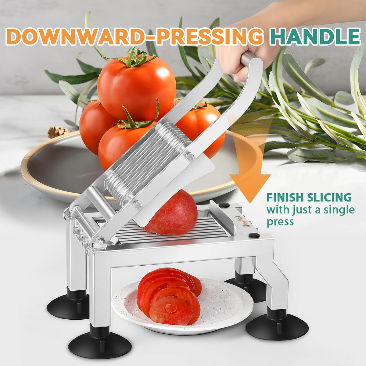 Commercial Tomato Slicer, 0.4"/10mm Stainless Steel