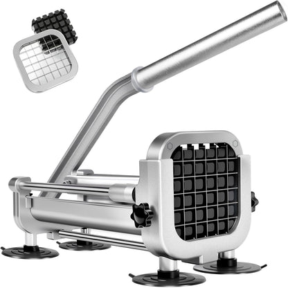 French Fry Cutter, Heavy Duty Potato Slicer Cutter, | Set with 1/2 In Blade for Carrot, Yam, Cucumbers.
