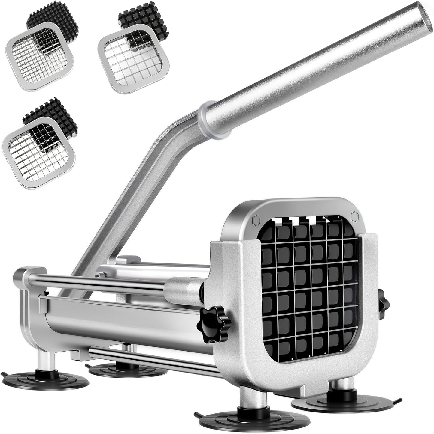 French Fry Cutter, Heavy Duty Potato Slicer Cutter, | Set with 1/2 In Blade for Carrot, Yam, Cucumbers.