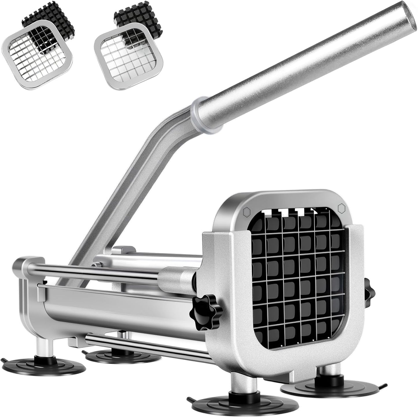 French Fry Cutter, Heavy Duty Potato Slicer Cutter, | Set with 1/2 In Blade for Carrot, Yam, Cucumbers.