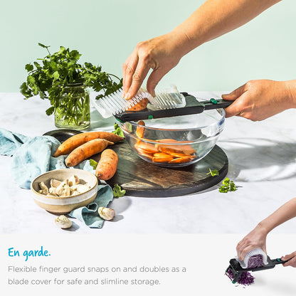 Nocutu Adjustable Handheld Mandoline Slicer with Finger Guard