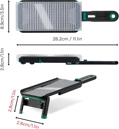Nocutu Adjustable Handheld Mandoline Slicer with Finger Guard