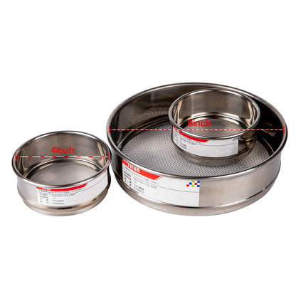 φ10×4.5cm 24 Mesh 304 Stainless Lab Sieves Economy Test Sieve 304 Stainless Steel Wire Cloth（0.8mm） - Colors A