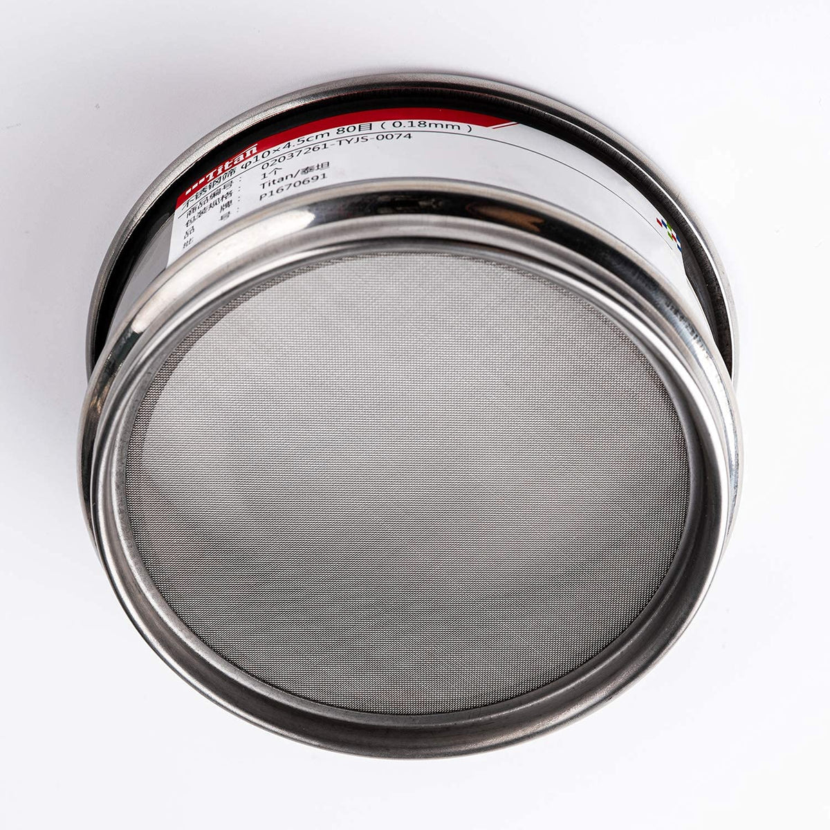 φ10×4.5cm 24 Mesh 304 Stainless Lab Sieves Economy Test Sieve 304 Stainless Steel Wire Cloth（0.8mm） - Colors A