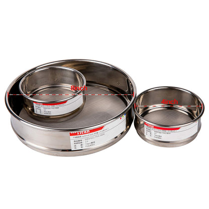 φ10×4.5cm 24 Mesh 304 Stainless Lab Sieves Economy Test Sieve 304 Stainless Steel Wire Cloth（0.8mm） - Colors A