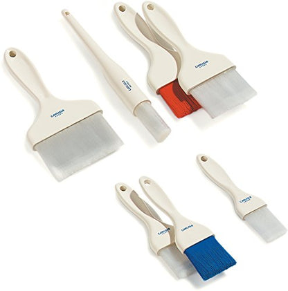 40391-02 7.50" Length, Bristle 2" Width x 2" Trim, White Color, Plastic Handle Galaxy Pastry Brush with Nylon Bristles