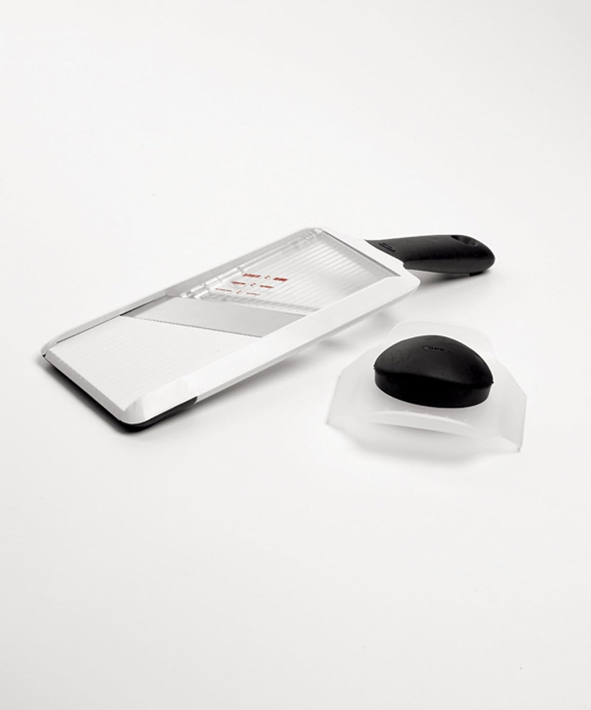 Good Grips Hand-Held Mandoline Slicer & Good Grips Soft-Handled Garlic Press, Black, One Size