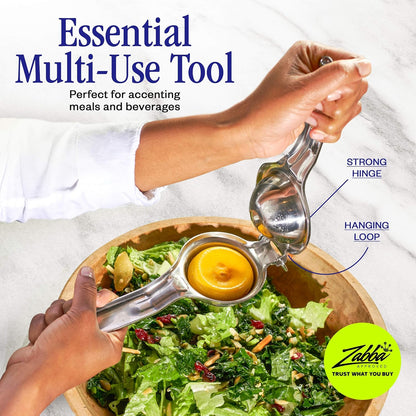 Innovee Group. 1 pack. Lemon Squeezer, Stainlees Steel Manual Citrus Press. Includes Lemon Recipes Ebook. Quality 18/10