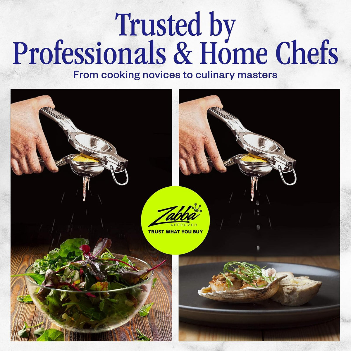 Innovee Group. 1 pack. Lemon Squeezer, Stainlees Steel Manual Citrus Press. Includes Lemon Recipes Ebook. Quality 18/10