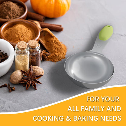 2PCS 1Tbsp(15ml, 1/2oz) Measuring Spoon, Stainless Steel Measure Scoop